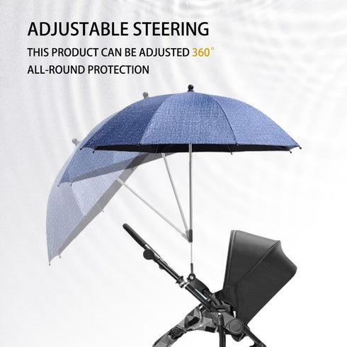 Nakazawa Convenient and Lightweight, Clip-On, Adjustable Steering, The top of the Umbrella can Adjusted to Bend