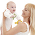 Baby Teething Toys with Easy-Hold Handle, Silicone Infant Toothbrush for Sore Gums, 0-6 Months