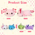KMUYSL Axolotl Plush Toys Set - Mommy Axolotl with 4 Baby Axolotls, Gifts for Kids