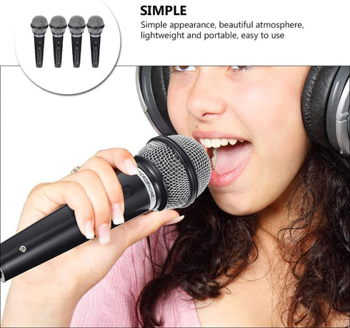 NUOBESTY 16 Pcs Simulation Microphone Toy Set, Interesting Kids Accessory, Interactive Plastic Microphone