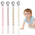 Loviomad Pacifier Clips for Baby Girl Boy, Silicone Binky Holder for MAM Pacifiers,