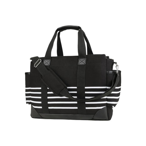 WTWU Large Capacity Sturdy Canvas Mom Bag Ergonomic Handle Strollers Hook for Traveling