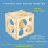 Auihiay 2-10 Inch Collapsible Wood Balloon Sizer Box, Measurement Tool for Balloon Decorations, 9 Holes