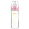 Matyz 8 Ounce Glass Baby Feeding Bottle With Nipple - Light and