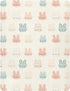 SUABO Rabbit Face Pattern Crib Sheets Stretchy Portable Sheets for Baby Toddler Breathable Soft Crib Mattress Sheet