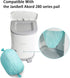 HBUYGF 280 Pack 550 6-Pack Adult Diaper Liner Refills, Compatible with Janibell Akord Slim Model Pail, Odor-Seal