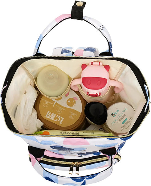 Ybberik Backpack 24L Diaper Bag for Moms with Insulated Pockets, Stroller Straps, Large Capacity, Lightweight Baby Bag