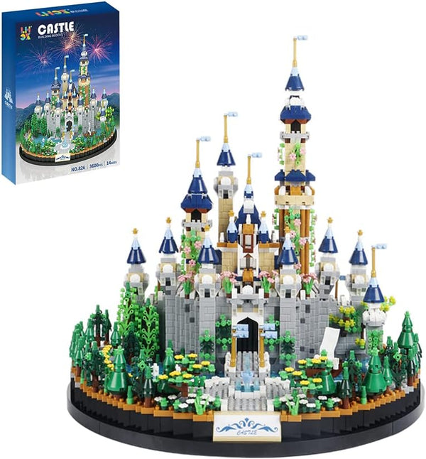 3600PCS Castle Building Blocks Set - Creative Ideals Dream Palace, Best Micro Mini Bricks Gift for 14+