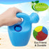 2PCS Beach Sand Watering Can Toy for Kids, Havy Duty Plastic Water Can for Garden Beach Bath Play Time, Water Can