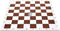 Standard Vinyl Roll Up Chess Boards - Professional Club & Tournament Chess Boards (2.25" Square, Brown Rubber)