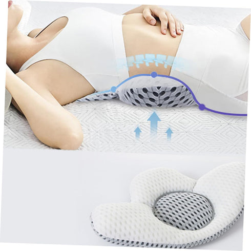 Ciieeo Waist Pillow for Pregnant Women Supportive Cushion for Side Sleeping Breathable Mesh Material for Lower Back