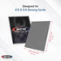 BCW Deck Guard Double Matte Grey Card Sleeves, Acid-Free, Archival-Safe, No PVC, Anti-Glare Matte Finish, 50 Ct