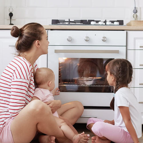 Moonybaby Childproof Oven Door Lock, Child Safety Oven Front Lock(ONLY for Flat Surface), Heat-Resistant, No Tool