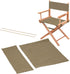 Cyrank Director Chair Replacement Canvas, Seat Cover Replacement Foldable Director Chair Seat and Back Oxford Cloth