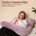 55in Chilling Home Pregnancy Pillow, U Shape Pregnancy Pillows for Sleeping, Body Pillow for Sleeping, Body Pillows