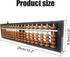 Digit Standard Abacus Soroban Professional 17 Column Math Abacus (10.2 Inch) with Reset Button for Adults Kids (Brown)