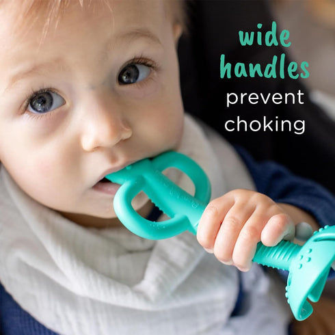 Busy Baby Teething Spoon, 2-in-1 Teether and Training Spoon for Self Feeding, Dishwasher Safe, BPA Free