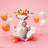 Funny Squishy Bunny Toys, Stretchy and Squeeze Rabbit Toy, Pink Muscle Animal Figure for Kids and Adults