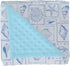 Blue Seashells Baby Blanket for Girl Boy Boho Beach Conch Soft Mink