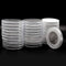 20pcs Clear Plastic Coin Capsules, Coin Collection Case of 5 Sizes with Adjustable Gasket for American Silver Eagle