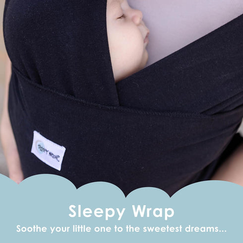 7-35 lbs Sleepy Wrap Stretchy Ergonomic Baby Carrier Sling for Newborns to Toddlers - Hands-Free Lightweight Baby Wrap