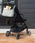 3 Sprouts Quilted Stroller Organizer with Cup Holder, Durable Caddy Accessory, Green, Converts to Diaper Bag