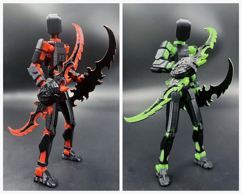 SANSGOUP T13 Set 3D 13 Dummy 13 13 New Action Figure (Assembly Completed), Printed Multi-Jointed Movable Titan Lucky
