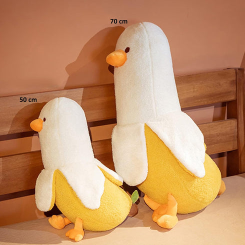 Banana Duck Plush Toy, 19.68 inch Cute Stuffed Animals Doll, Hugging Plush Pillow Gift for Girls and Boys