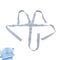 Universal White 5 Point Harness Strap, Adjustable Safety Harness Seat Belt for High Chair/Pushchair/Stroller