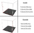 A+ DESIGN (16x13x14in; 40x33x35 cm) Clear Acrylic Display Case Assemble Collectibles Box Alternative Glass Case