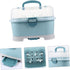 NUOBESTY Baby Bottle Drying Rack with Cover Portable Nursing Bottle Storage Box Baby Bottle Holder Dinnerware Organizer
