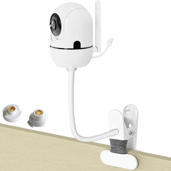 Qwwia Flexible Baby Monitor Mount for HelloBaby HB6550/HB65/HB66/HB248, ANMEATE SM935E Baby Camera Mount