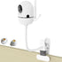 Qwwia Flexible Baby Monitor Mount for HelloBaby HB6550/HB65/HB66/HB248, ANMEATE SM935E Baby Camera Mount