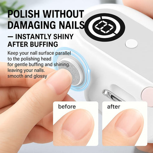generic 2026 4 1 Trimmer Upgraded Automatic Electric Nail Clipper in Baby Nail and Polisher with LED Light and Nail