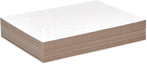 Juvale 36 Pack Blank Puzzles to Draw On, 8.5x11 DIY Jigsaw Puzzle for Kids Arts and Crafts Projects (48 Pieces Each)