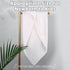 MUKIN Baby Bath Towels, Super Soft Cotton Receiving Blanket, 2Pack Swaddle Blanket for Newborns (White+White)