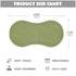 Emelivor Set 4 Moss Green Muslin Burp Cloths for Baby Super Soft Baby Burp Cloths of Absorbent Baby Washcloths Bibs