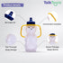 7oz 4+ (2pack) TalkTools Honey Bear Straw Cup with Handle, Soft Straw Trainer for Babies & Toddlers Months Easy-Grip