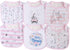 Maiwa Cotton Waterproof Baby Bibs for Girls Boys, Unisex for Drooling with Snaps, Oeko-TEX Certified Print