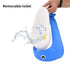 DEEZOMO Whale Potty Training Urinal for Boys with Funny Aiming Target , Toddler Boy Toilet Pee Trainer - Blue