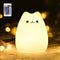 GoLine Cat Lamp - Gifts for 3-5 Year Old Girls, Kids Night Light for Bedroom, Kawaii Kitty Nursery Lamp
