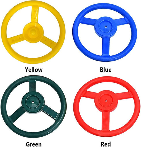 Pirate Ship Wheel Playground Toy for Kids, Amusement Park Outdoor Garden Steering Climbing Frame Gift, Lightweight