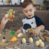EARTH'SCODE Dinosaur Eggs, 12 Pcs Excavation Dig Kit, Dinosaur Toys for Kids, Party Gifts for Ages 6-12