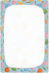 Pigsaly 27x39 Inch Crib Sheets Carrots Colorful Easter Eggs Baby Sheet for Standard Crib Mattress Boys Girls Toddler