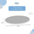 SHEETWORLD.COM 100% 26 47, SheetWorld Fitted Cotton Percale Oval Crib Sheet, Fits Stokke Sleepi x Pindots Black, Made