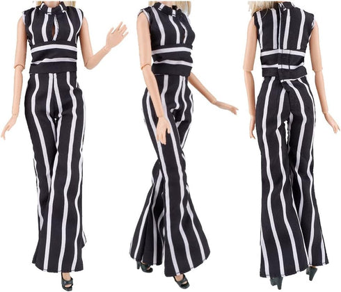E-TING Handmade Doll Clothes - Short Skirt Jumpsuits for 11.5 Inch Dolls (3 Sets; Shoes Not Included)
