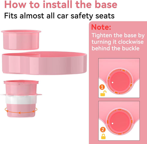 Kids Car Seat Tray, Travel Tray with Cup Holder for Toddler Baby, Kids Car Seat Food Snack Organizer for Road Trip
