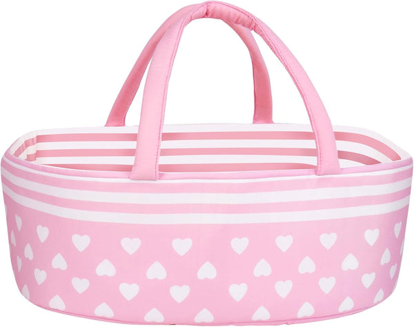 Aori Reborn Baby Dolls Bassinet Foldable Baby Doll Carrier Bed Soft Doll