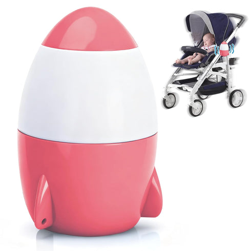 TUWEIPAIKE Rechargeable Portable Baby Stroller Rocker, Hands-Free Vibrating Soother with 5-Speed Adjustment and