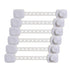 Dreambaby Twist 'N Lock Multipurpose Latch, Child Safety Locks, White, 6 Pack, Model L1435